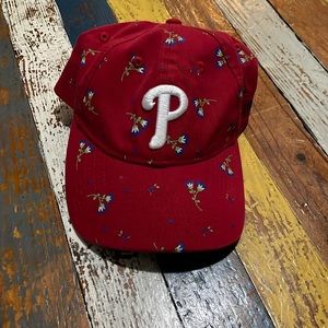 Phillies baseball hat adjustable ladies cap